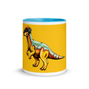 Pachycephalosaurus Mug with Color Inside