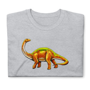 Brontosaur T-Shirt - Adult Dinosaur Shirt for Men or Women